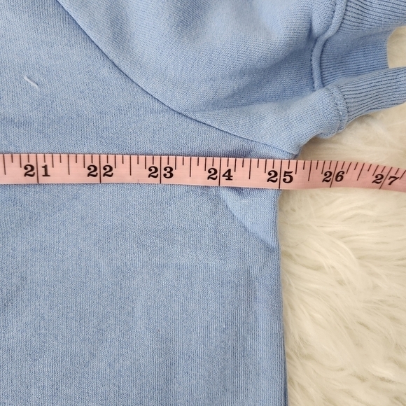 PINK Victoria's Secret FLEECE SHORT-SLEEVE CREWNECK SWEATSHIRT. Size XL. New. - Picture 6 of 10